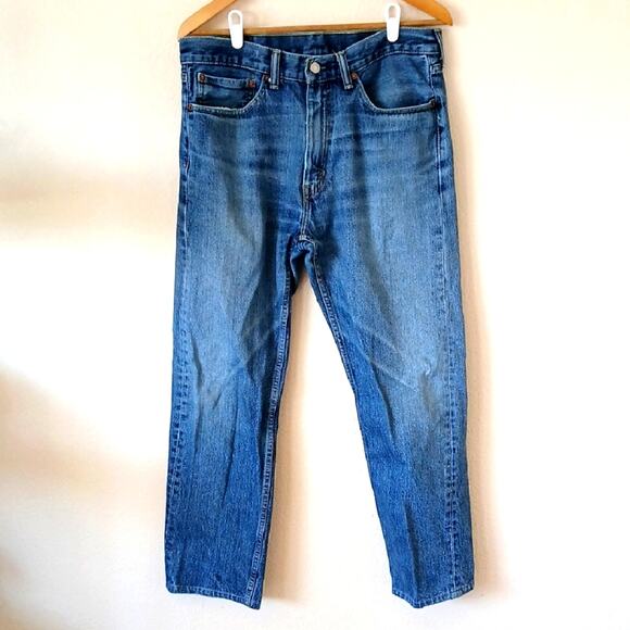 Levi's 505 Jeans 34x32 Wallet Distressing - Picture 1 of 6